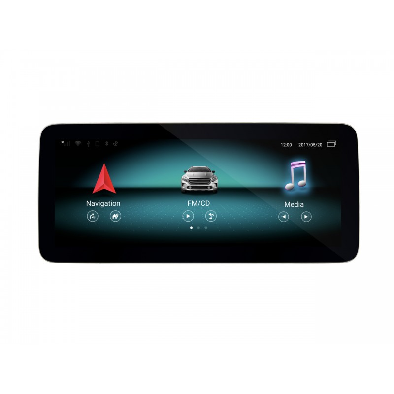 Monitor CarPlay Android Auto 12.3" Mercedes NTG5 Classe C GLC V X