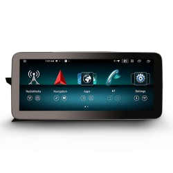 Monitor CarPlay Android Auto 12.3" Mercedes NTG4.5 Classe C W204
