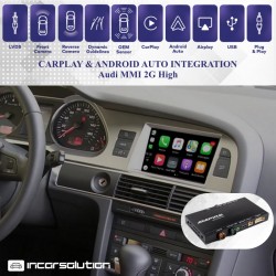 CarPlay Android Auto Camara Audi A4 A5 A6 A8 Q7 - MMI 2G High
