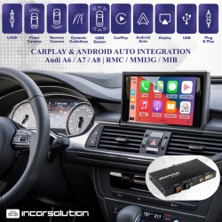 CarPlay Android Auto Camara Audi A6 A7 A8 - RMC MMI 3G MIB2