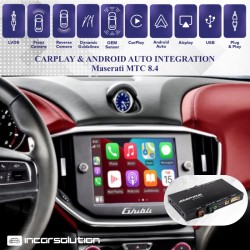 CarPlay Android Auto Camara Maserati Ghibli Quattroporte MTC 8.4"