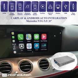 CarPlay Android Auto Camara Mercedes NTG5.5 Classe E W213 8"