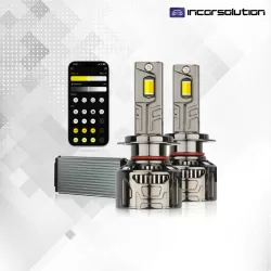 Kit Lampadas Led H7 Can Bus Control App Bluetooth