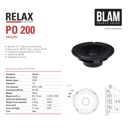 BLAM PO 200 Woofers 7.5" 192mm Altifalantes Porsche